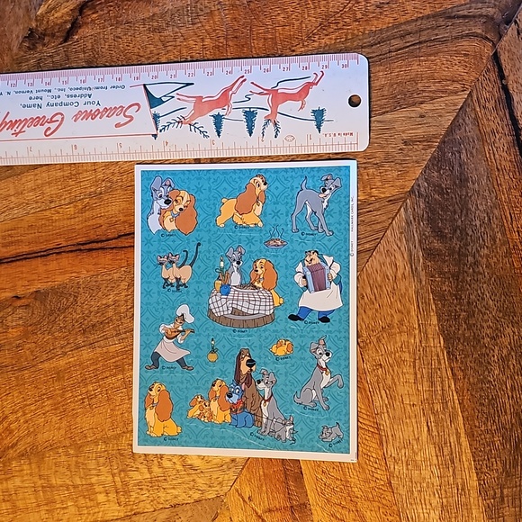 Hallmark Disney Lady and the Tramp sticker sheet - Picture 3 of 5